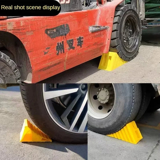 Portable Wheel Chock with Handles Vehicle Truck Tire Stop Block