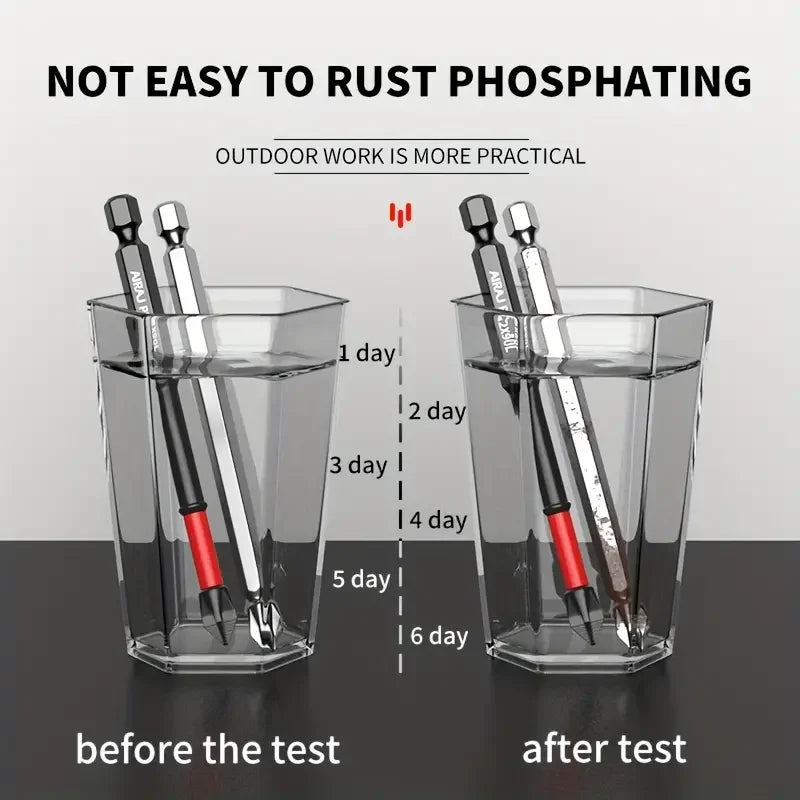 6/12 Pcs Magnetic Screwdriver Bits Non-slip Shockproof