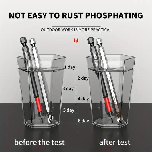 6/12 Pcs Magnetic Screwdriver Bits Non-slip Shockproof