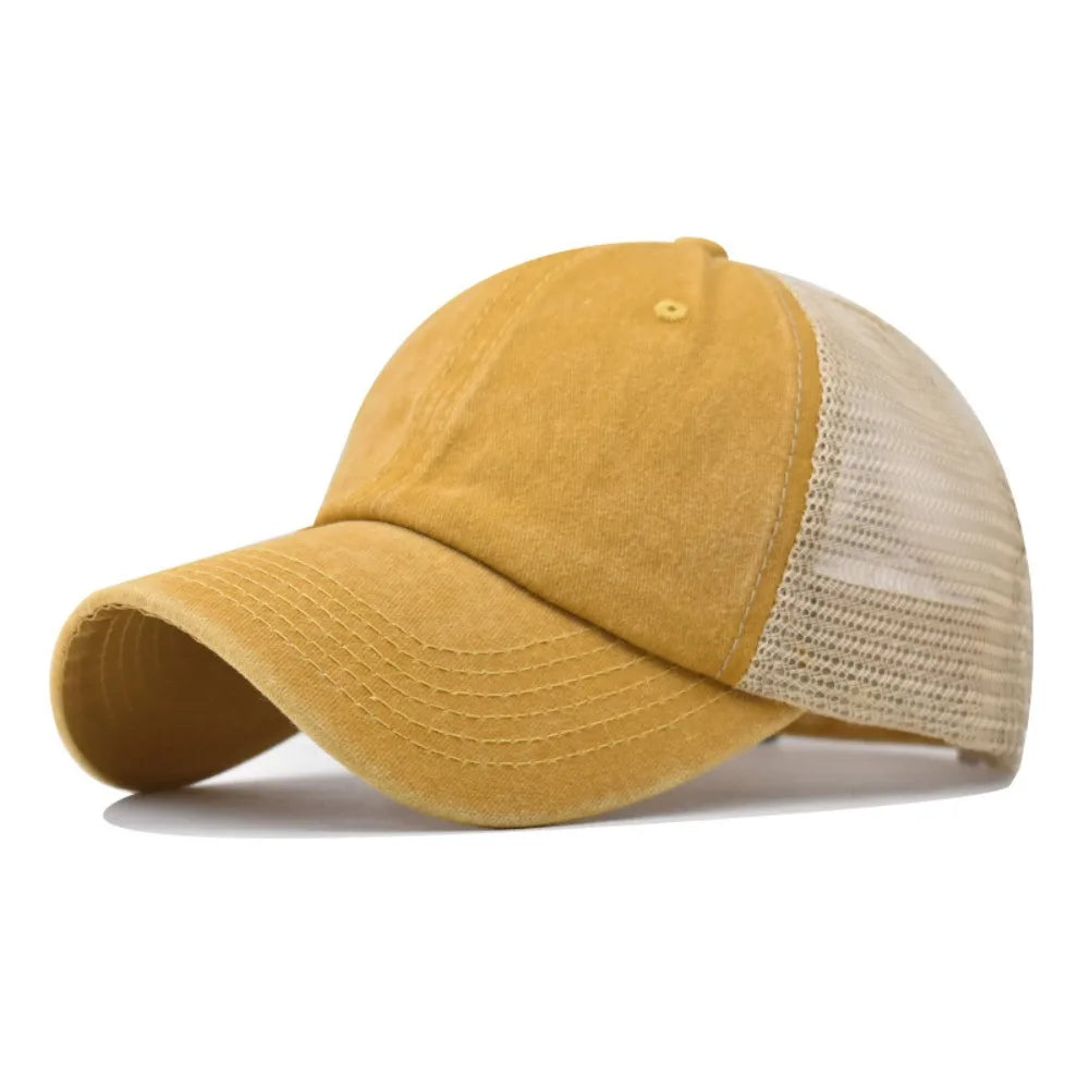 UV Protection Sport Hat Washed Cotton Baseball Cap