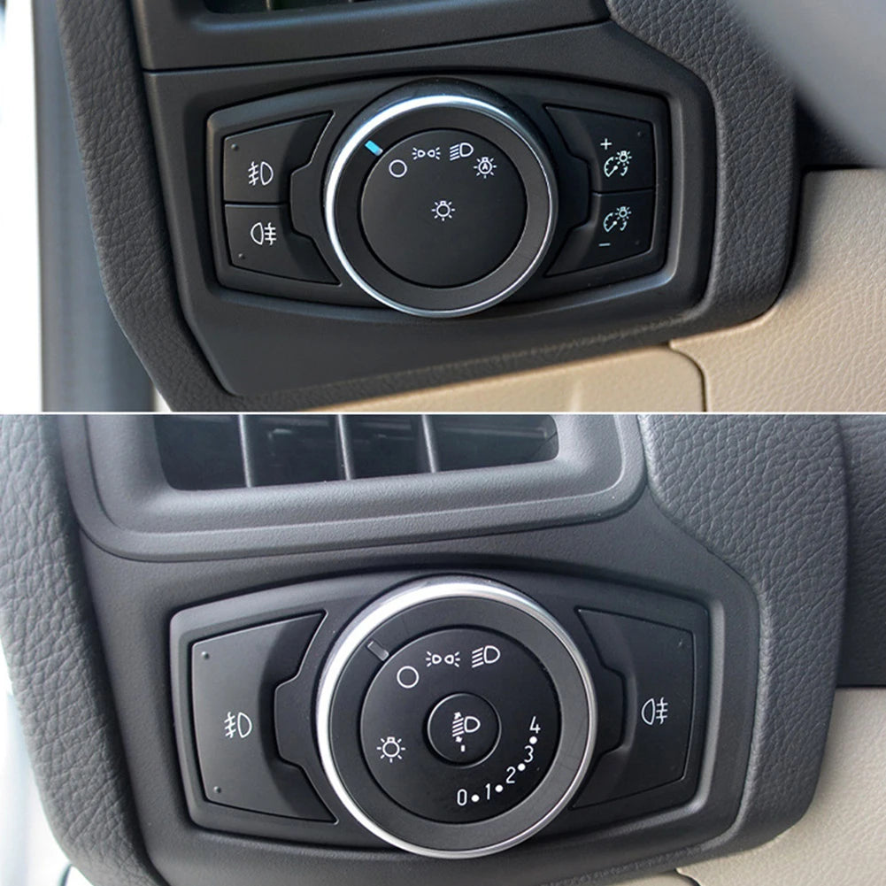 Dashboard Headlight Switch Button Frame Cover Trim Low&High