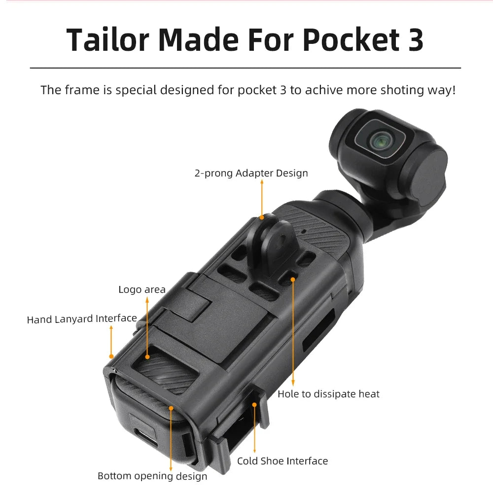 Flymile Adapter Frame for DJI Osmo Pocket 3 Expansion
