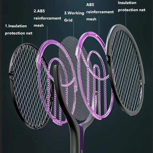 USB Rechargeable 2 in 1 Extendable Mosquito Swatter