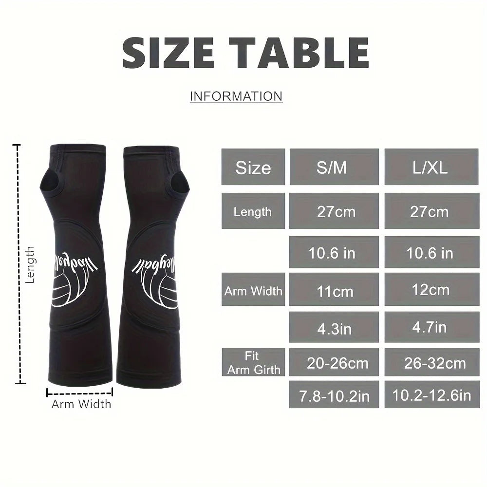 1 Pair Professional Volleyball Sports Arm And Wrist Sleeve