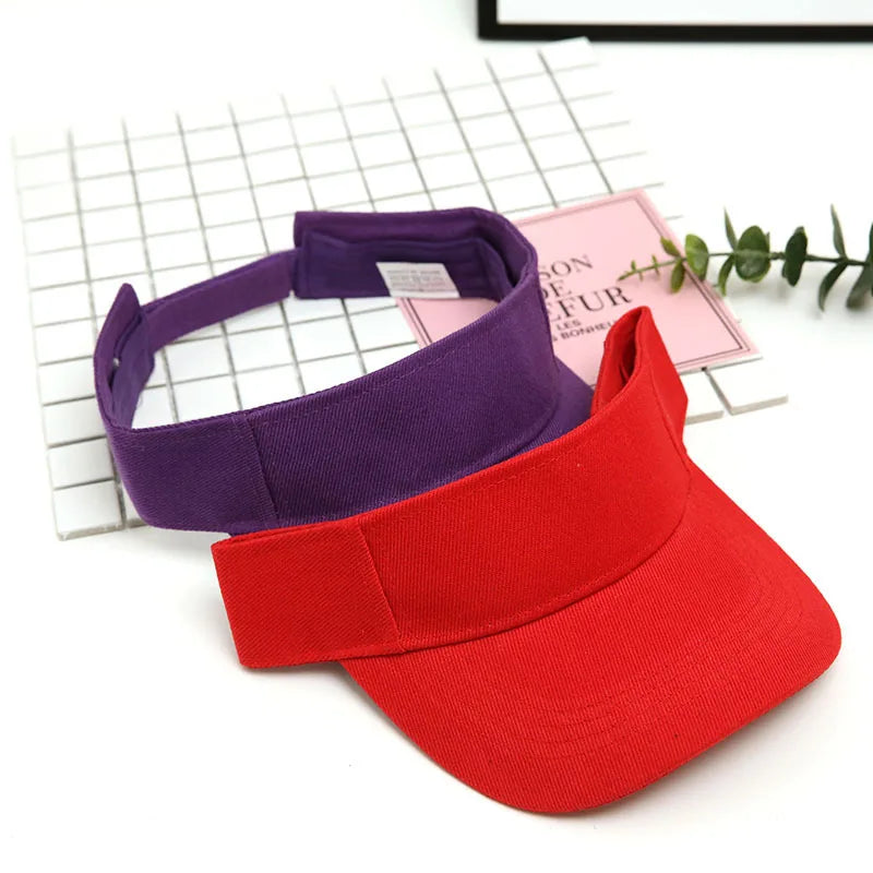 Sport Visor Hats Adjustable Empty Top Baseball Cap Sun