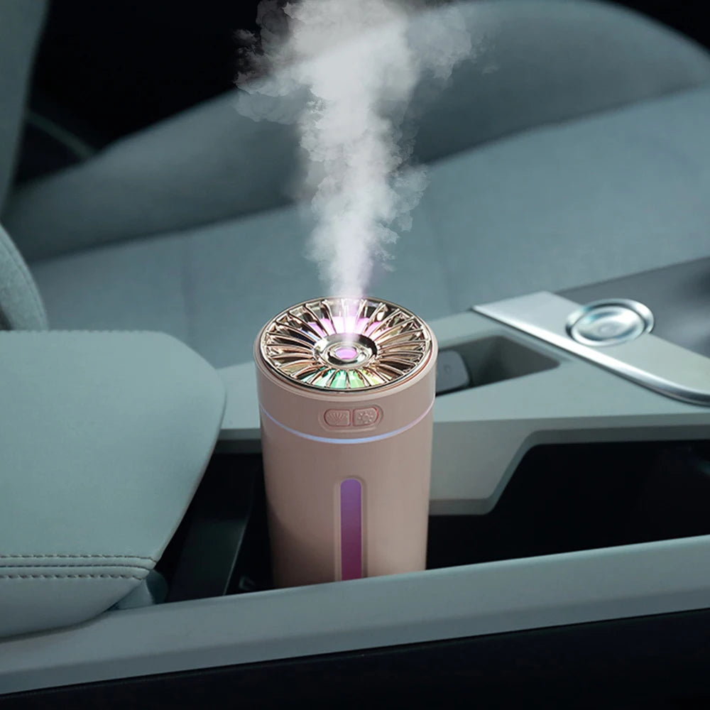 Draadloze autoluchtbevochtiger, draagbaar, 300 ml of USB-diffuser,