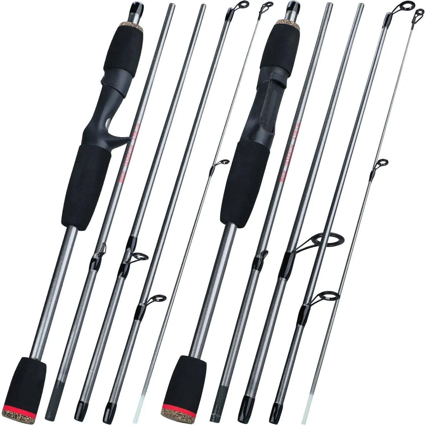 Sougayilang 5 Sections 2.1m Spinning Casting Fishing Rods
