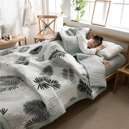 Duvet for Summer Double Bed Linen Quilted Bedspread 150X200
