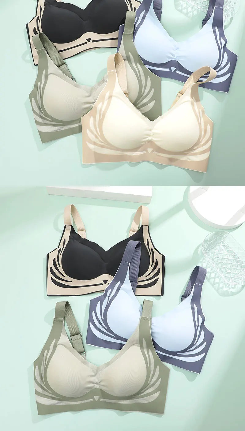 FINETOO Super Gather Draadloze Push-up BH Voor Dames