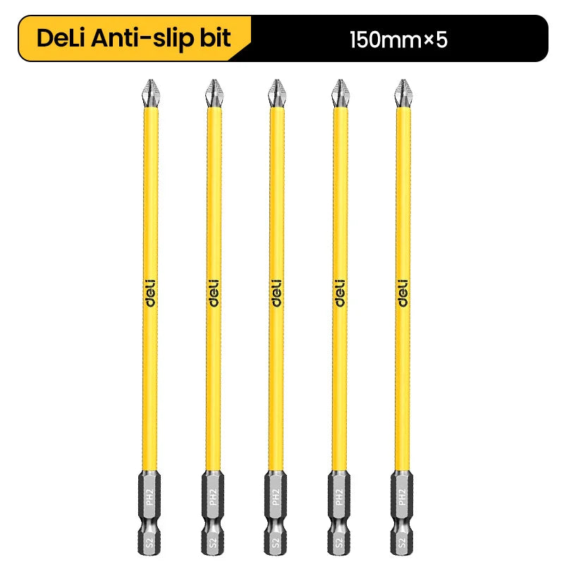 5/6Pcs Magnetic Screwdriver Bits Non-slip Shockproof