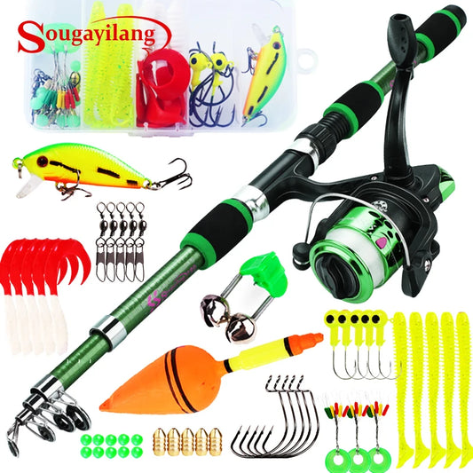 Sougayilang Spinning Fishing Rod and Reel Combo1.8M