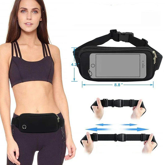 Sport Running Waist Bag Zipper Fanny Pack Adjustable