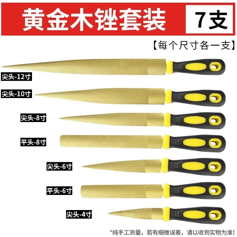 Woodworking file, small wooden file, coarse toothed mixed type file,