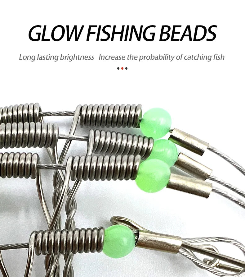10 PCS fishing accessories Stainless Steel Fishing