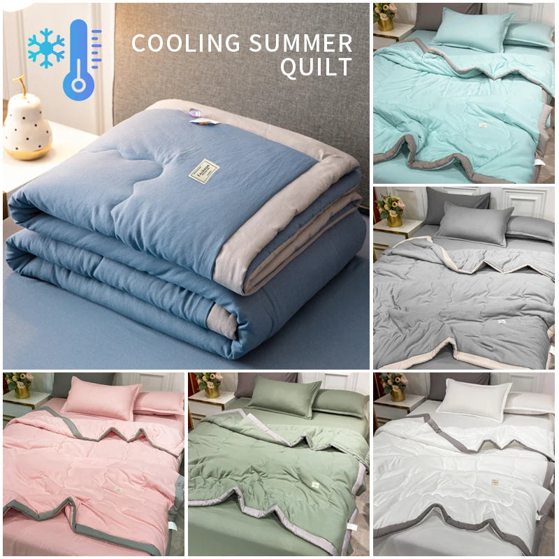 2025 New Japanese Polyester-Cotton Quilted Summer Duvet -