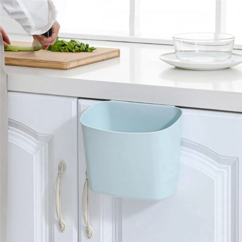 Wall-Mounted Trash Can Simple Wastebasket Suitable
