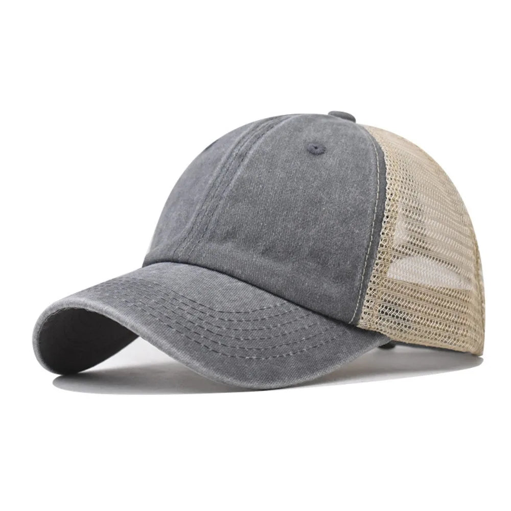 UV Protection Sport Hat Washed Cotton Baseball Cap