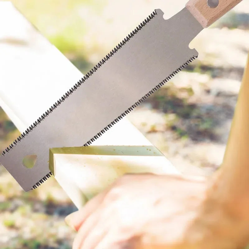 6-Inch Hand Saw, Double-Sided Flexible Blade for Flush Cutting,