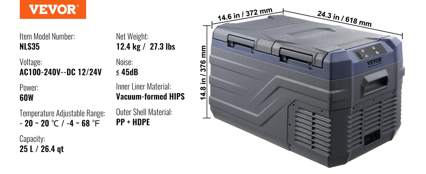 SucceBuy 8L to 75L Car Refrigerator