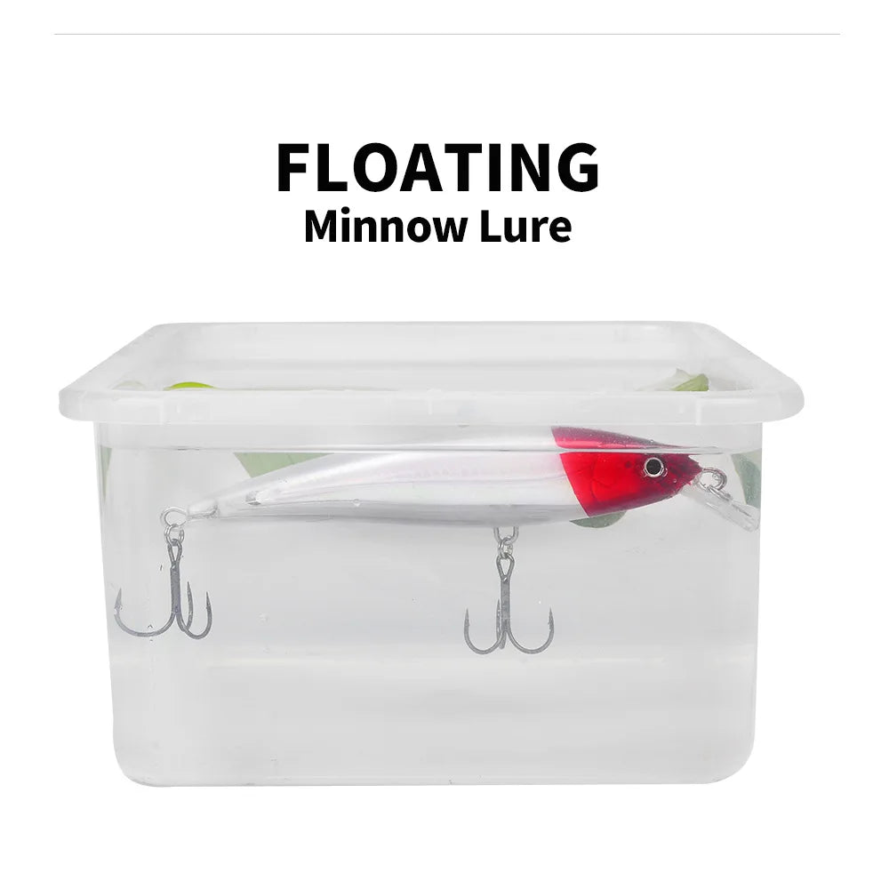 Fish Bait Floating in Water, 40g Biomimetic Artificial Plastic Hard Bait,