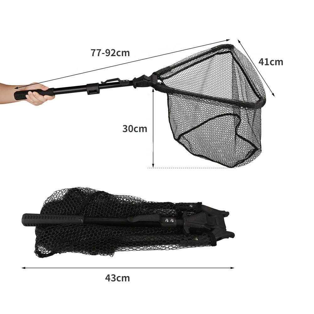 190cm 92cm 55cm Telescopic Landing Net Folding Fishing Pole