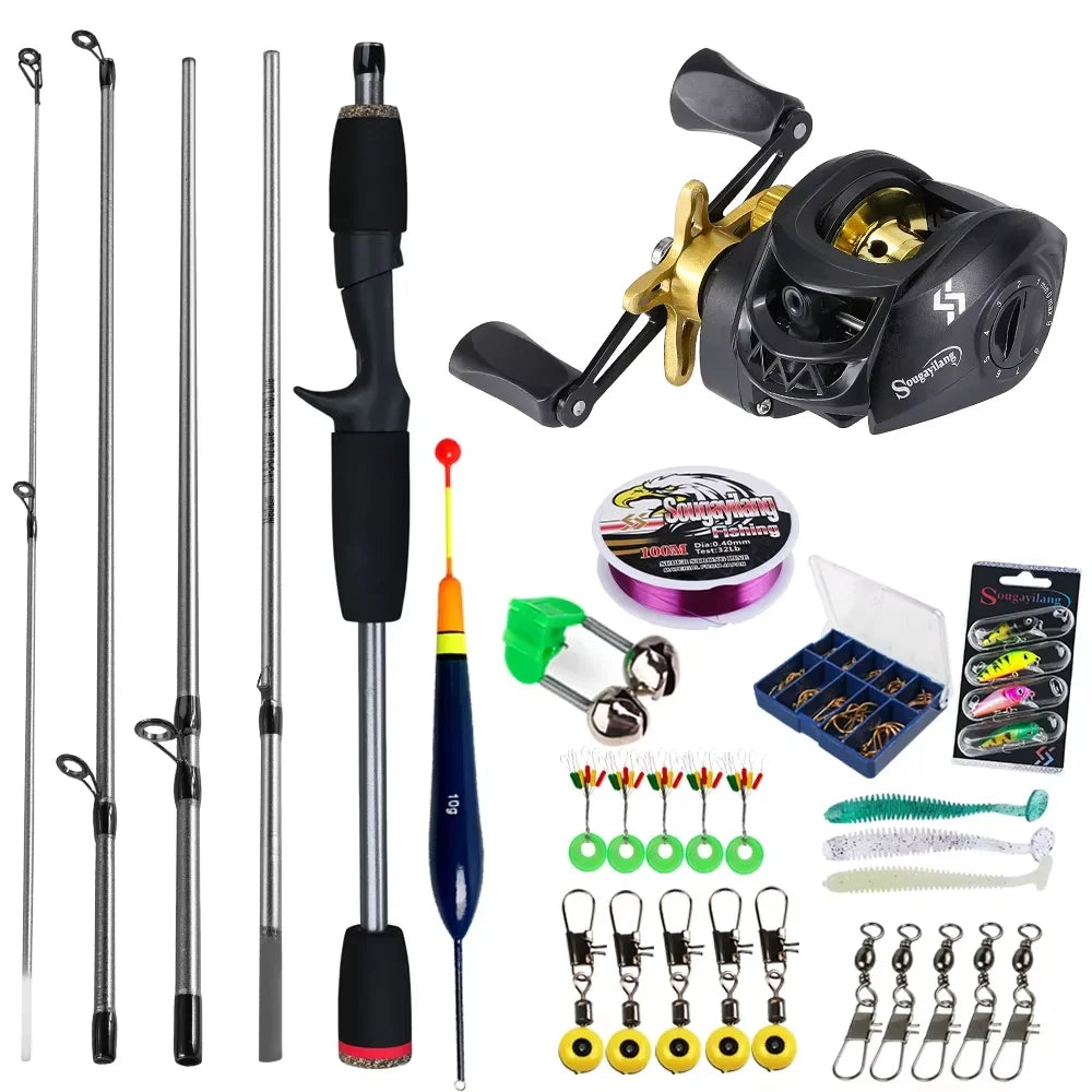 Sougayilang Baitcasting Fishing Rod and Reel Combo