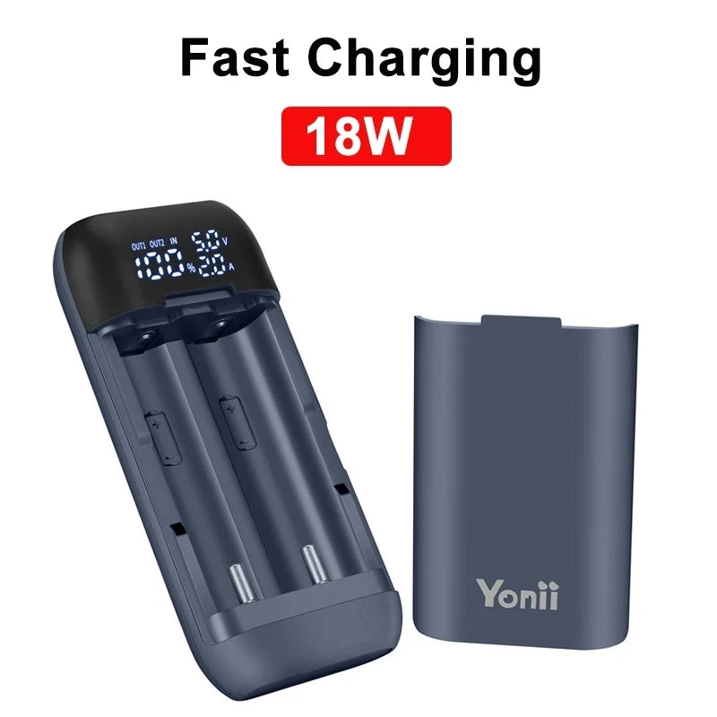 18W Fast Charging Case 18650 Battery Charger Case