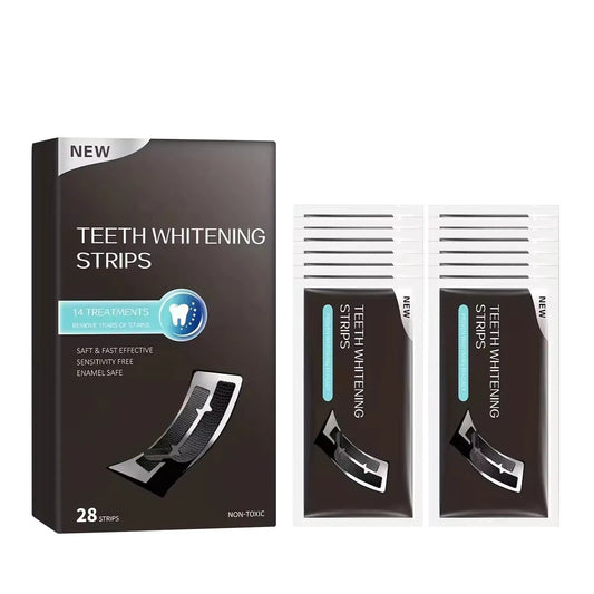 Tandenbleekstrips, 28 geactiveerde bleekstrips met bleekmiddelen