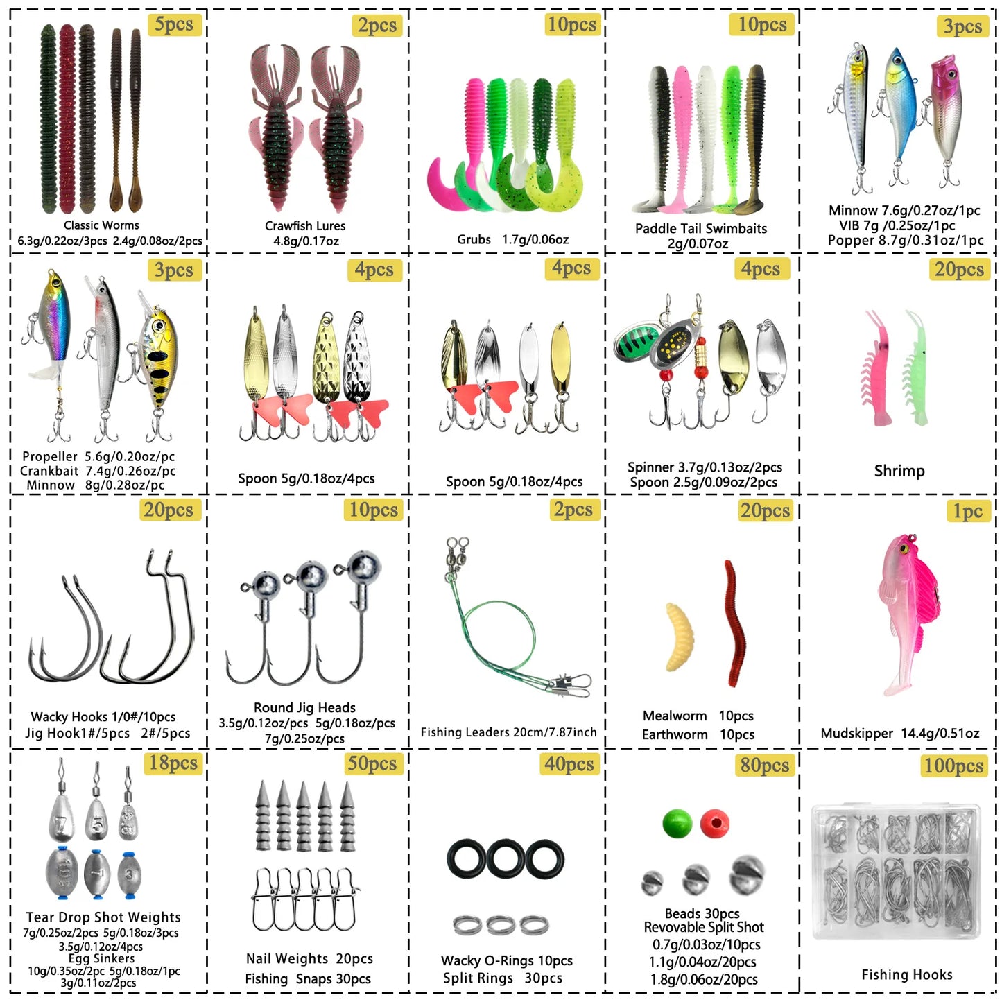 Fishing 26/60/83/122/239/409/410pcs