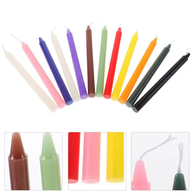 12pcs 16cm Colored Candles Great For Casting