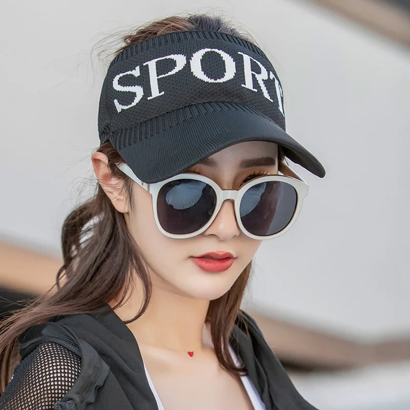 C letter sports hat Unisex winter men solid striped