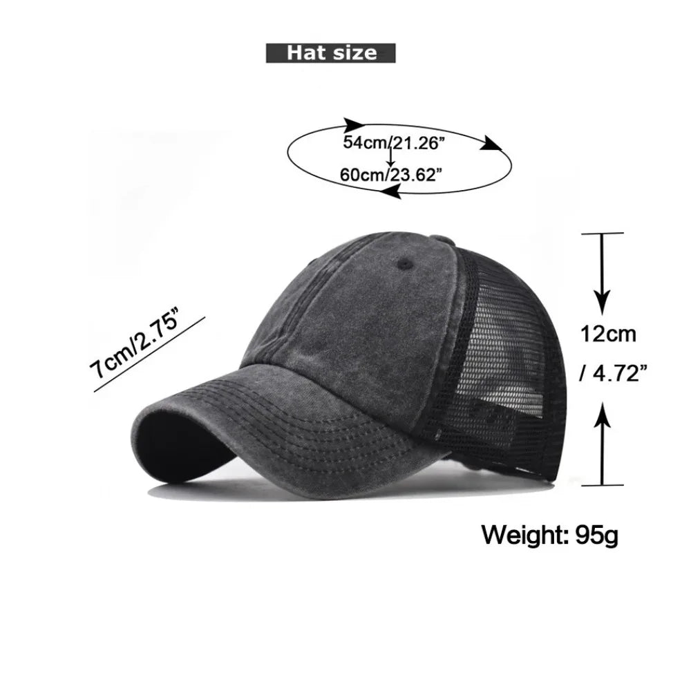 UV Protection Sport Hat Washed Cotton Baseball Cap