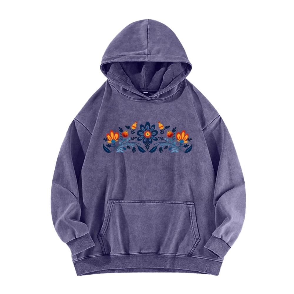 Hoodie Women Casual Washed