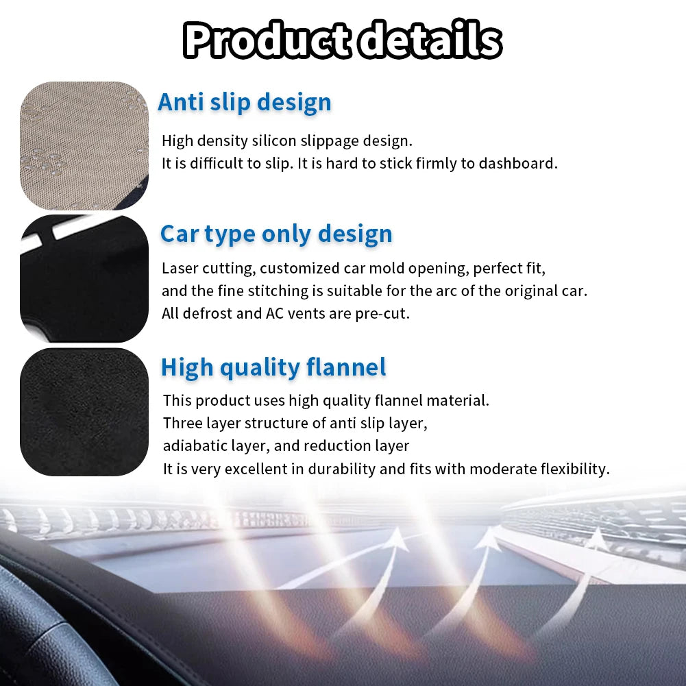 Dashboard Cover Pad for Honda Accord 2023 2024