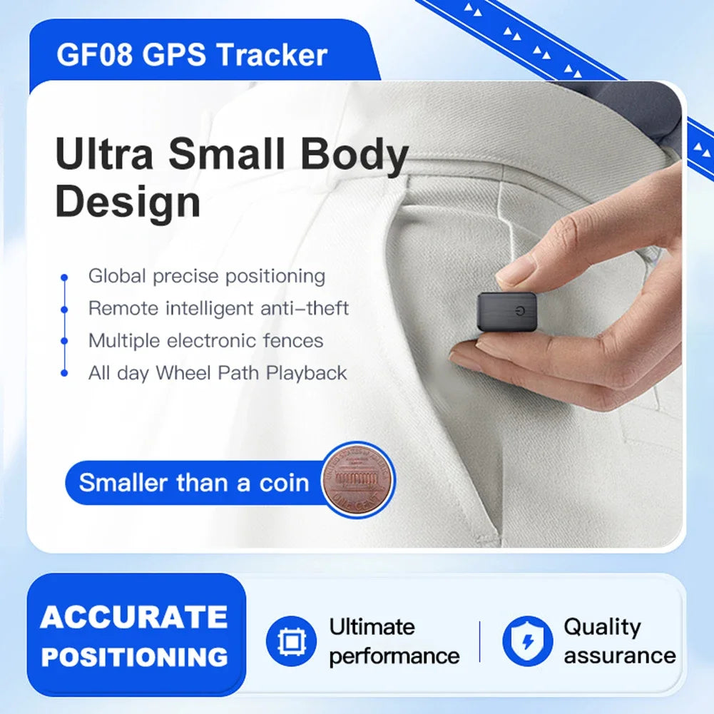 GF08 Mini Magnetic GPS Trackers GF07 Real-time Locator