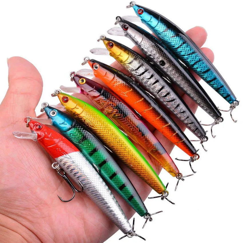 43pcs Mixed Fishing Lures Kit Minnow