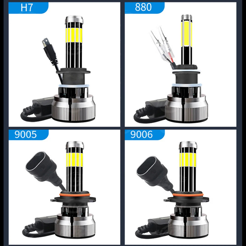 led hb4 9006 headlight lamp kit h7 led 360 super bright