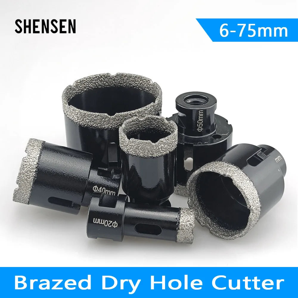 1 Pcs M14 Thread Diamond Dry Vacuum Brazed Drilling Core Bits