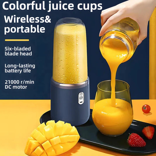 Portable Juicer/Blender 400ml Electric Fruit Press USB Rechargeable