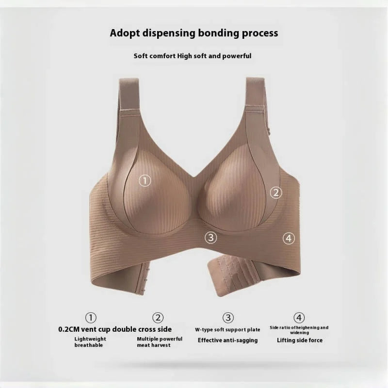 Plus Size Seamless Bra - Wireless Lift Anti-Sagging,