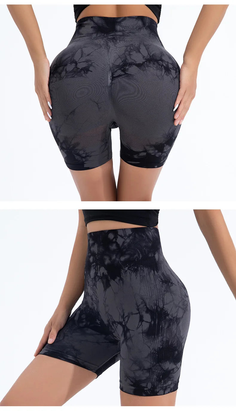 Summer Women High Waist Butt Lift Shorts Leggings