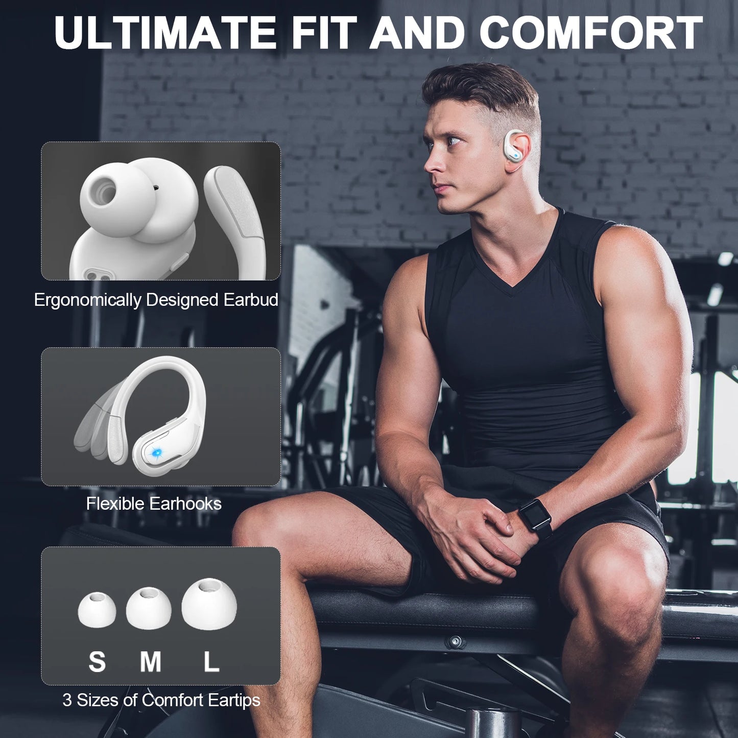 Wireless Earbuds, Bluetooth 5.3 Headphones Sport,