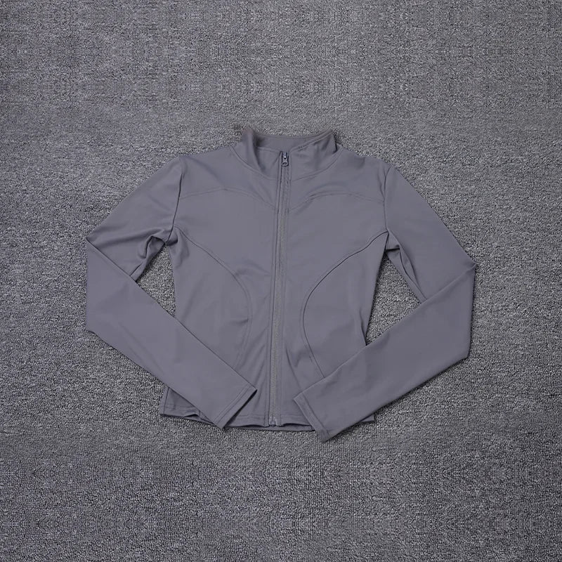 Women Sport Jacket Long Sleeve Shirt Workout