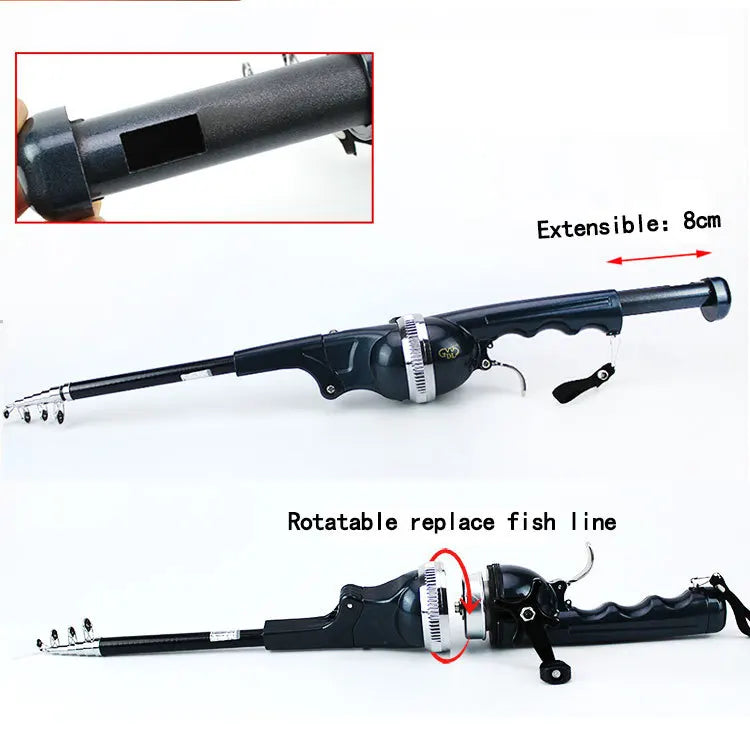 Travel Folding Mini Rod for Fish High Quality Foldable Fishing
