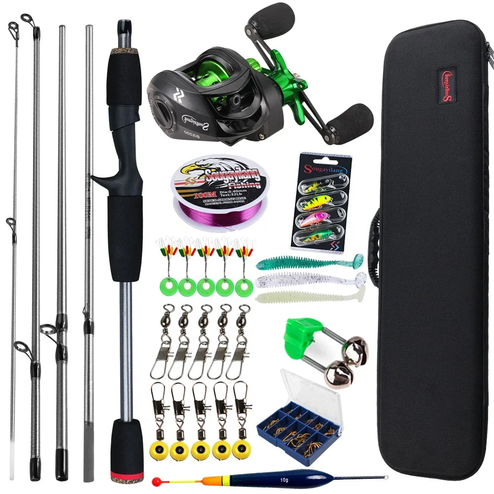 Sougayilang Baitcasting Fishing Rod and Reel Combo