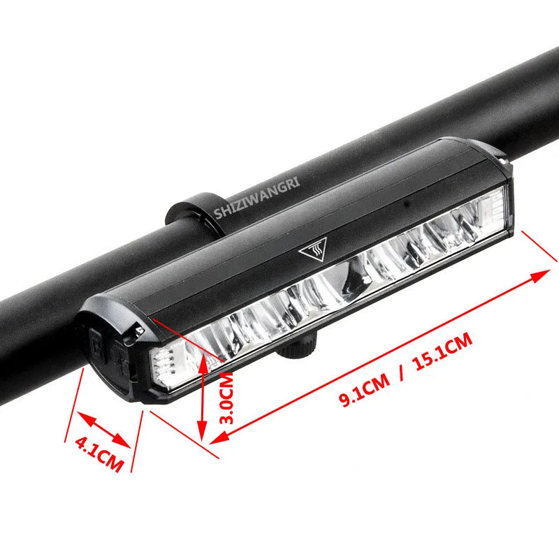 8000mAh 5 LED 5*P90 Bike Light Waterproof USB Rechargeable LED
