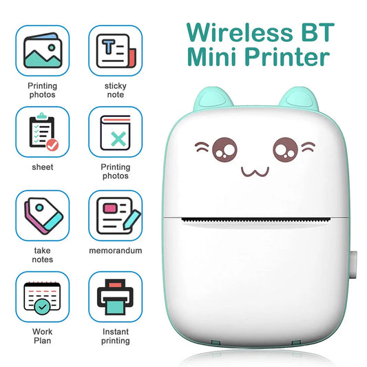 Mini Printer Portable Bluetooth Wireless Smart Label