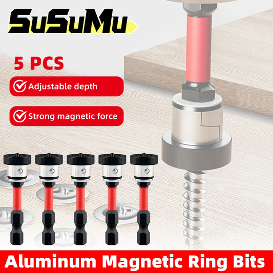 5pcs Positioning Screwdriver Bits Drywall Screw Bits 50mm