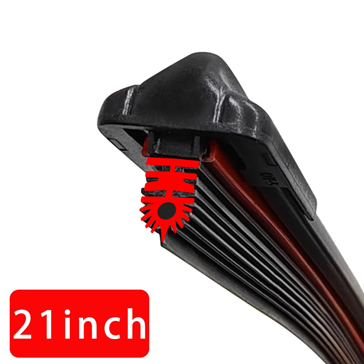 Ruitenwisserblad voor auto voorruit, nieuw, 11-laags rubberen strip,