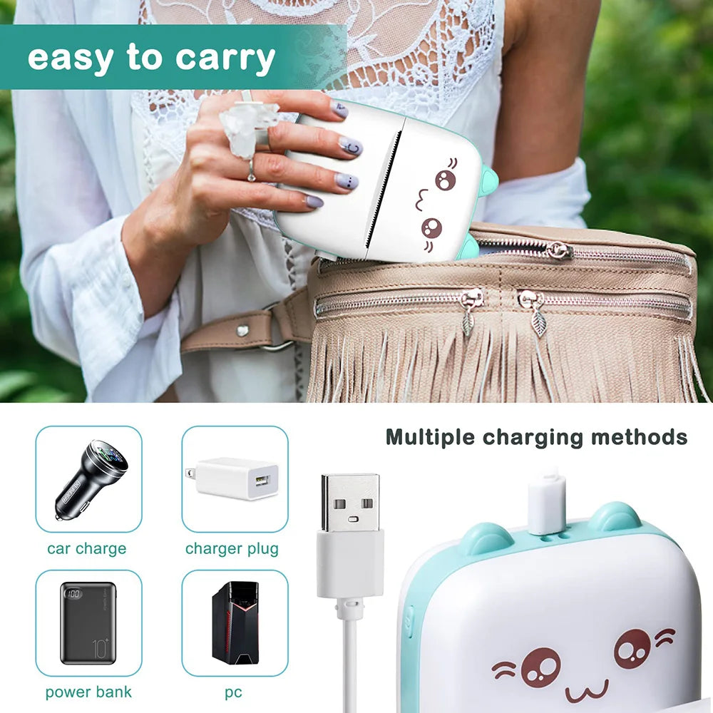 Mini Printer Portable Bluetooth Wireless Smart Label